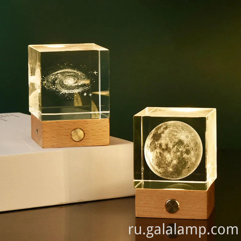 Декоративный 3D лазерный резной деревянный светящийся ночной свет